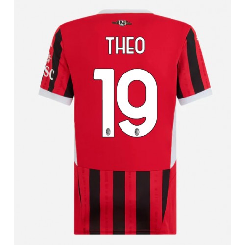 Fotbalové Dres AC Milan Theo Hernandez #19 Dámské Domácí 2024-25 Krátký Rukáv